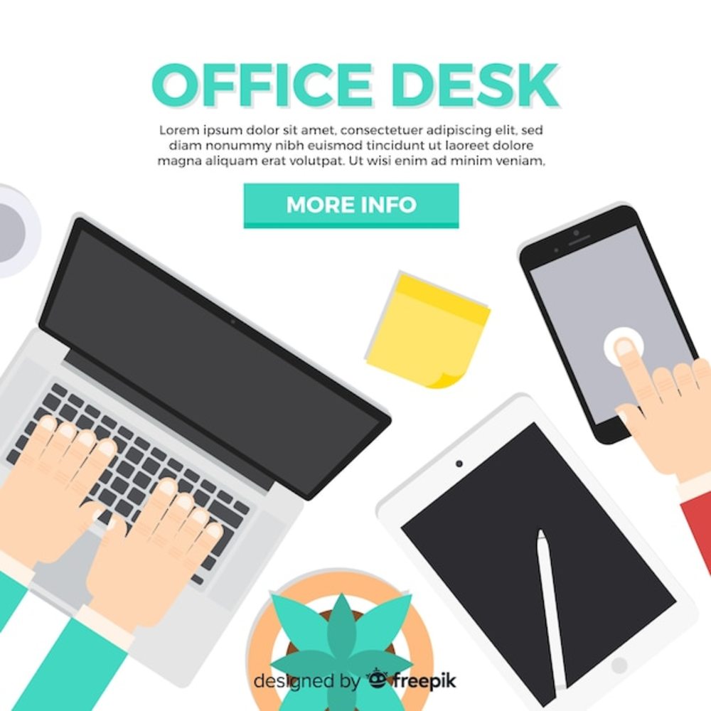 專業辦公桌頂視圖 高效辦公設備布局指南